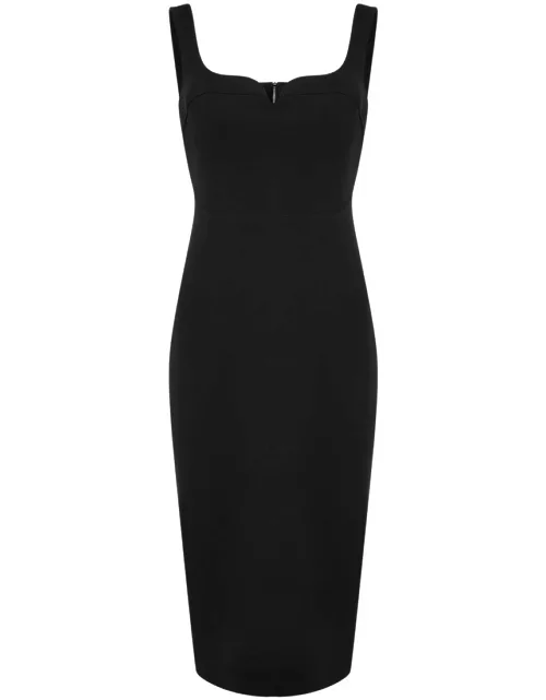 Victoria Beckham Crepe Midi Dress - Black - 10 (UK10 / S)