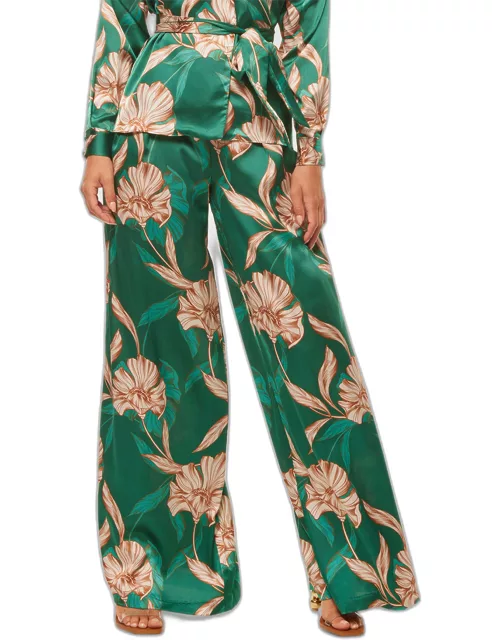 Filippa Relaxed Wide-Leg Floral Pant