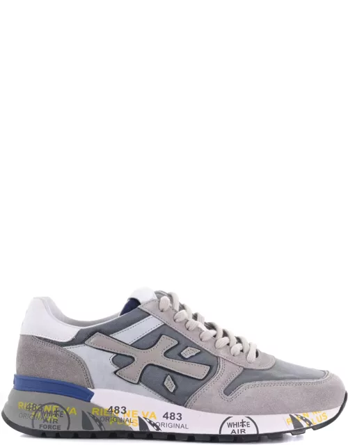 Premiata Sneakers In Suede And Nylon.
