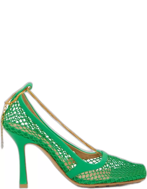 Bottega Veneta Green Stretch Sandal