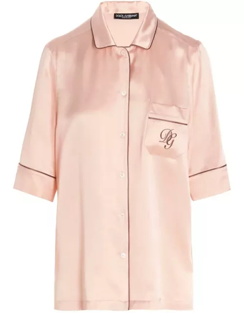 Dolce & Gabbana Short-sleeved Pyjama Shirt
