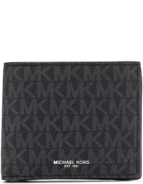 Michael Kors Logo Plaque Bi-fold Wallet