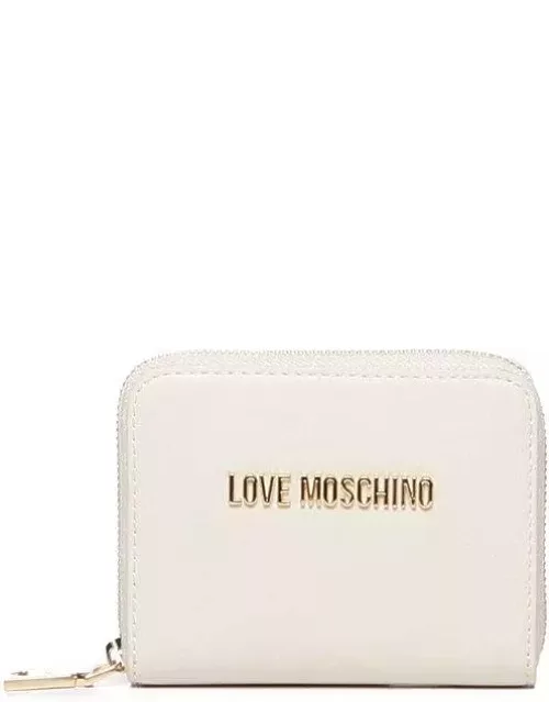 Love Moschino Logo Lettering Zip Around Wallet