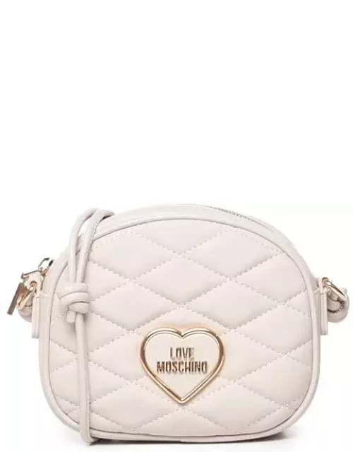 Love Moschino Logo Lettering Quilted Shoulder Bag