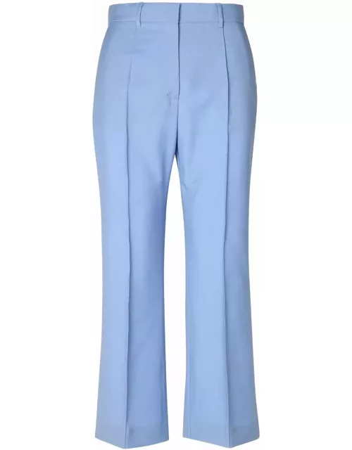 Lanvin Light Blue Virgin Wool Trouser
