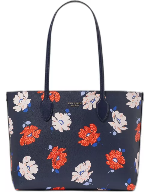 bleecker large dotty floral printed tote bag