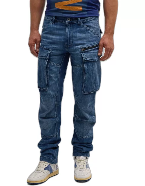 Men's Rovic Zip 3D Tapered Denim Cargo Pant