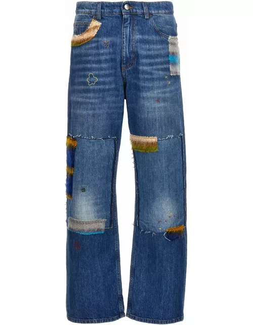 Marni Embroidery Jeans And Patche