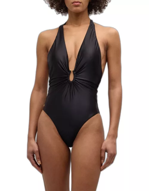 Plunge Detail One-Piece Swimsuit