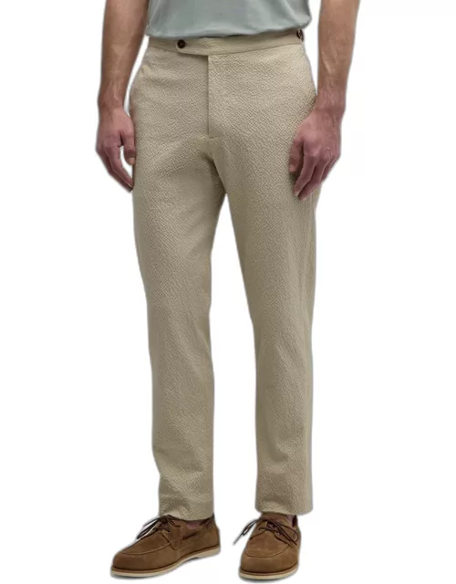 Men's Seersucker Side-Tab Sport Trouser