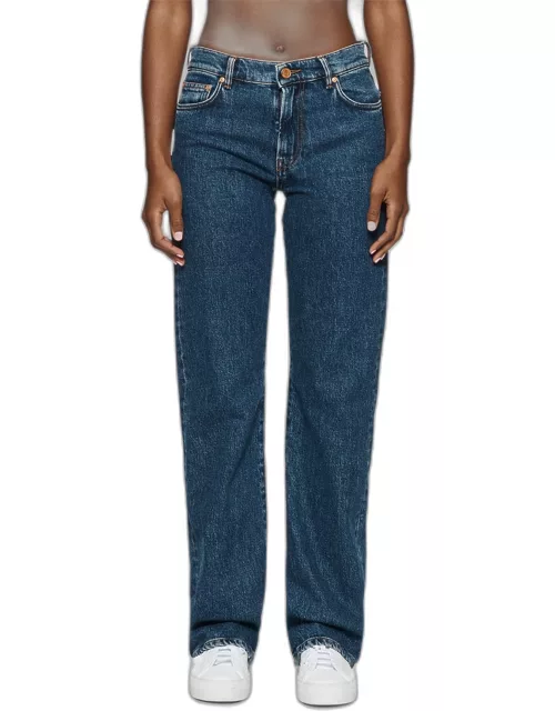 Slim Straight Cut-Out Jean