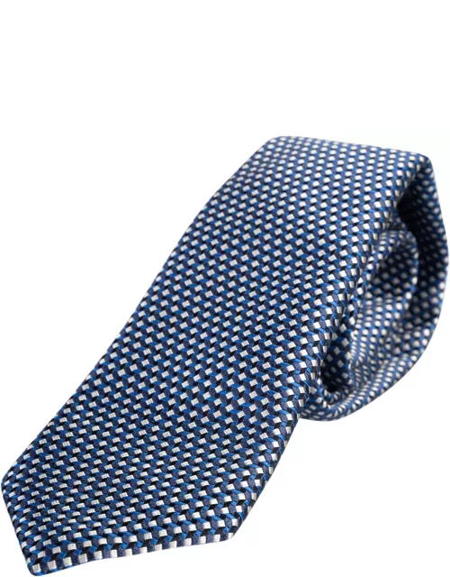 Giorgio Armani Pattern Embroidered Neck Tie
