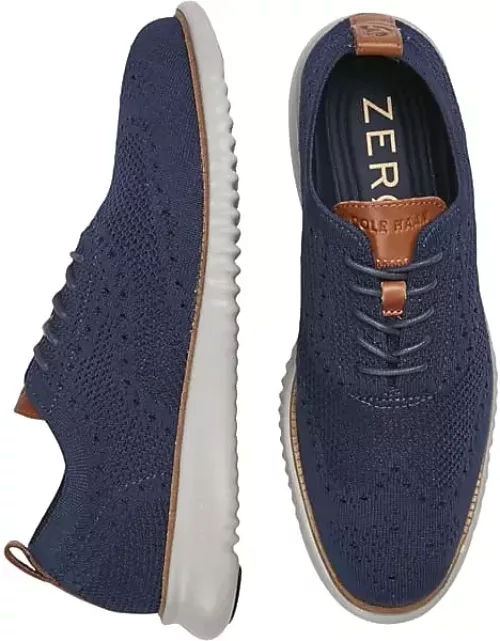 Cole Haan Men's 2.ZeroGrand Stitchlite Wingtip Oxford Dress Sneakers Marine