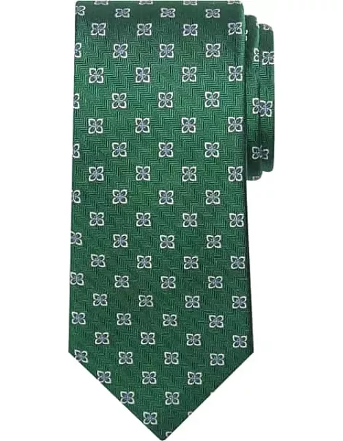 Pronto Uomo Men's Narrow Starry Tie Green
