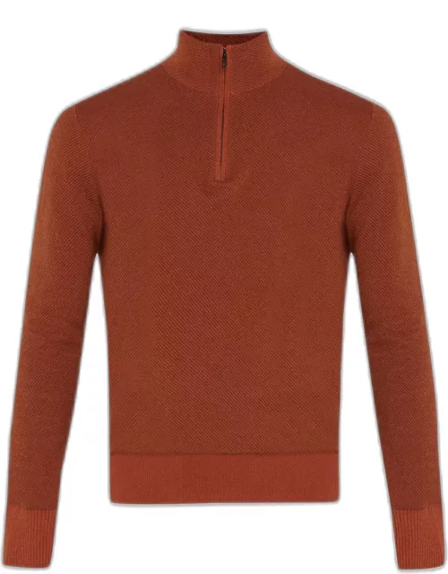 Men's Roadster 1/4-Zip Cashmere Sweater