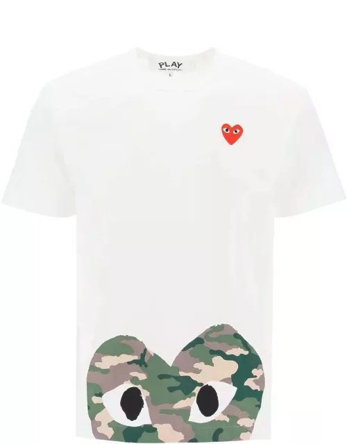 COMME DES GARCONS PLAY Camouflage Heart T-shirt