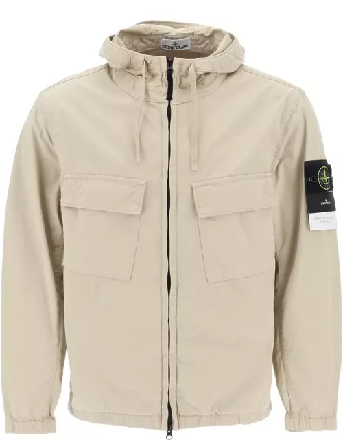 STONE ISLAND supima cotton twill stretch-tc jacket