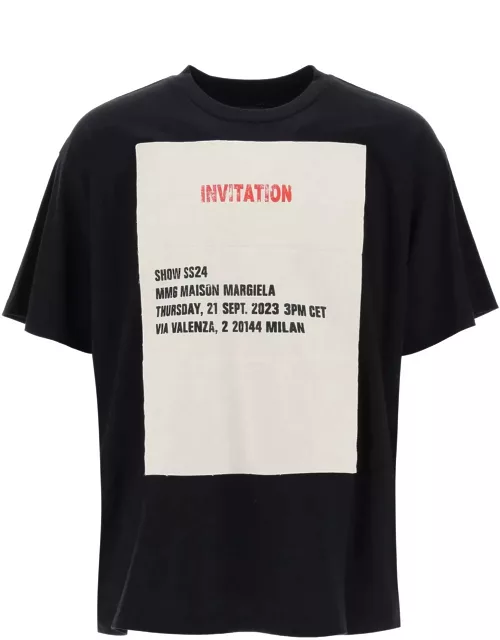 MM6 MAISON MARGIELA Invitation print T-shirt with