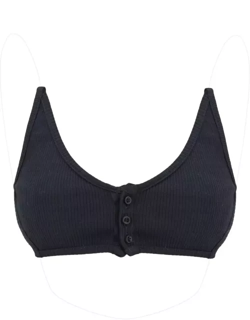 Y PROJECT Invisible strap crop top with spaghetti