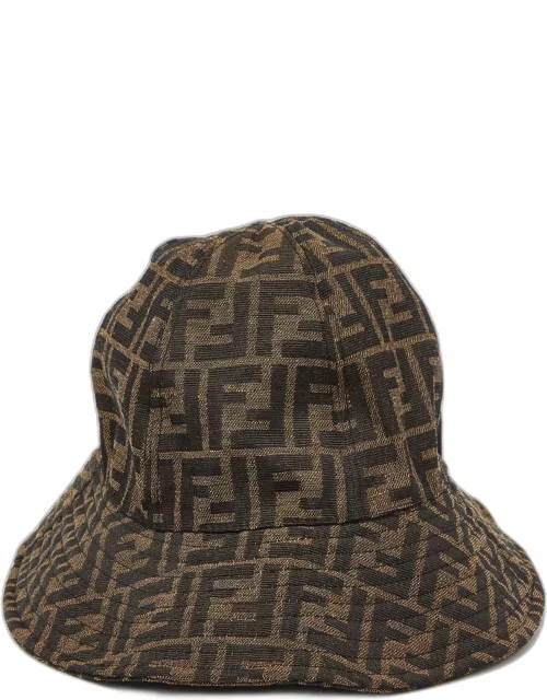 Fendi Brown FF Zucca Canvas Bucket Hat