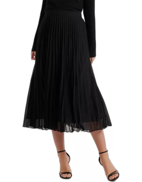 Forever New Women's Hailee Pleated Skirt in Black