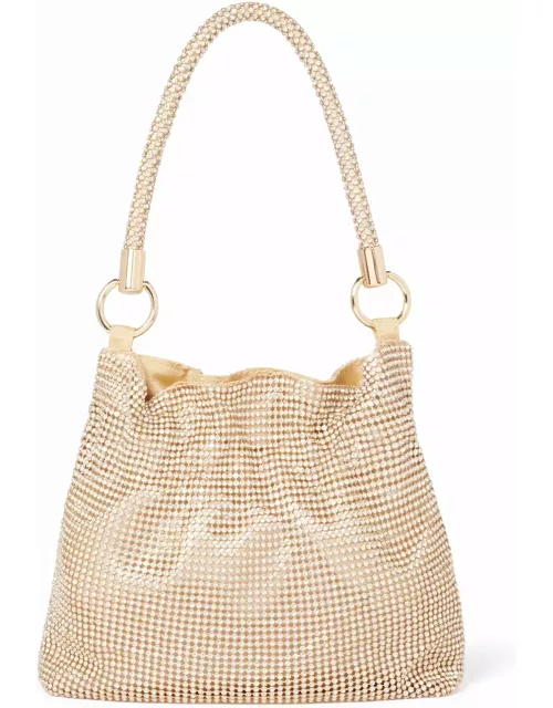 Forever New Women's Jess Sparkle Bag in Gold Metallic fibre/Polyester