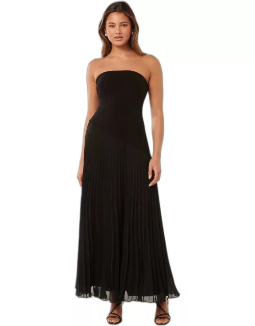 Forever New Women's Capri Strapless Pleated Dress in Black