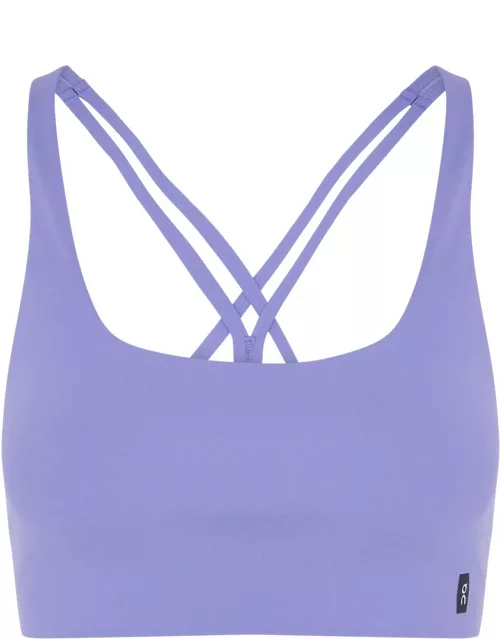 ON Movement Stretch-jersey bra top - Purple - L (UK14 / L)