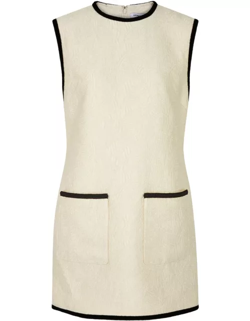 Veronica Beard Ravena Jacquard Mini Dress - Ecru - 8 (UK12 / M)