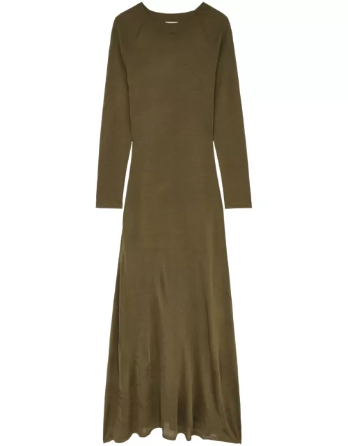 Khaite Valera Knitted Maxi Dress - Brown - S (UK8-10 / S)