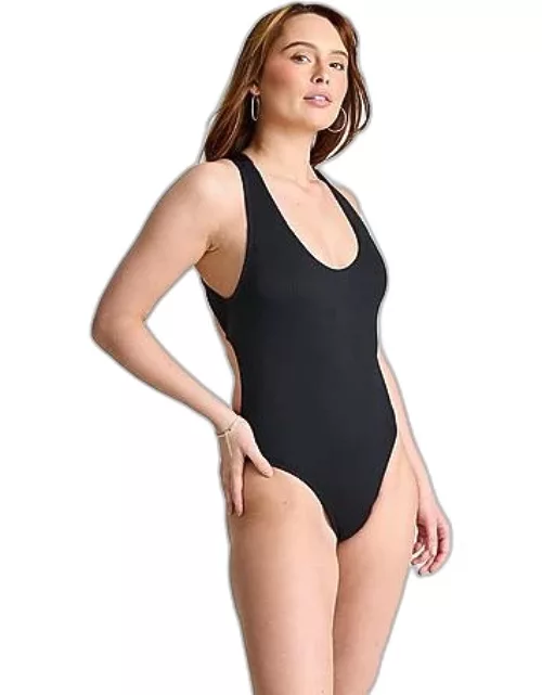Women's Nike Swim Elevated Essential Cross-Back Ribbed One-Piece Swimsuit