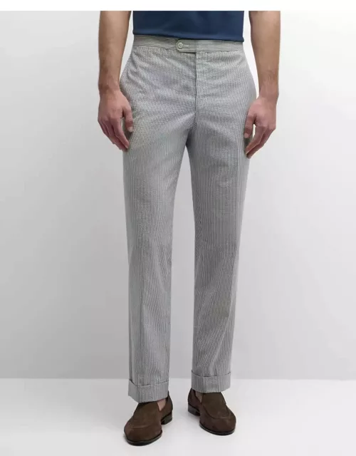 Men's Side-Tab Striped Sport Trouser