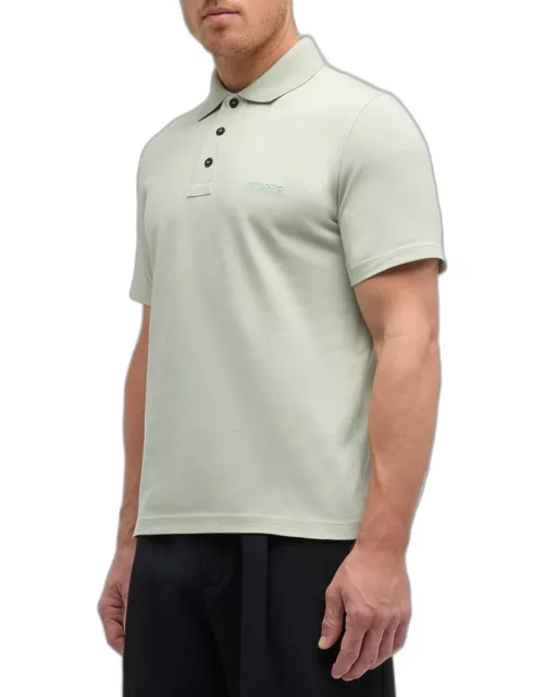 Men's 3-Button Pique Polo Shirt