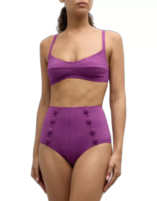 Textured Two-Piece Bikini Set
