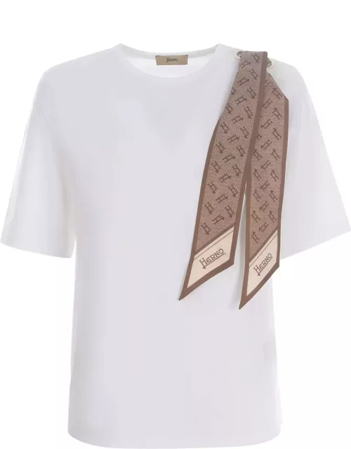T-shirt Herno foulard Made Of Cotton Jersey