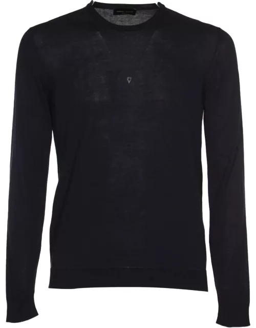 Roberto Collina Crewneck Plain Ribbed Sweatshirt