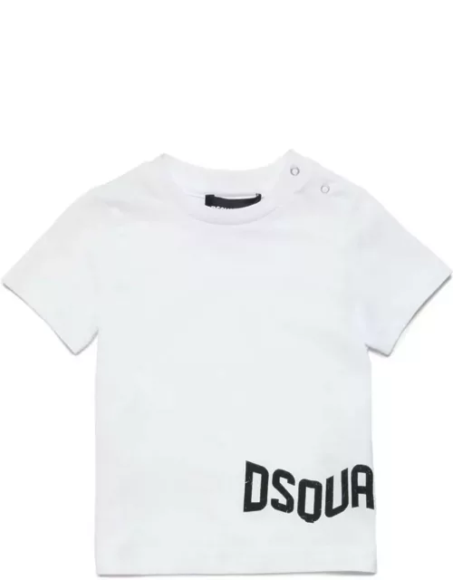 Dsquared2 White T-shirt With Wave Logo