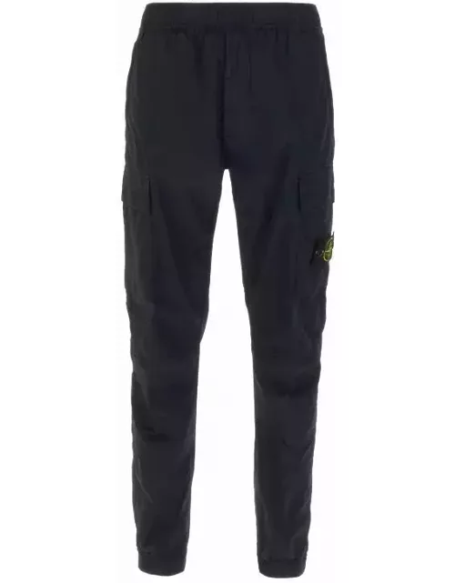 Stone Island Cargo Trousers In Stretch Cotton Canvas 31303