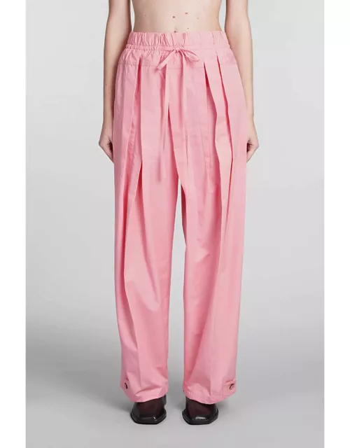 Jil Sander Pants In Rose-pink Cotton