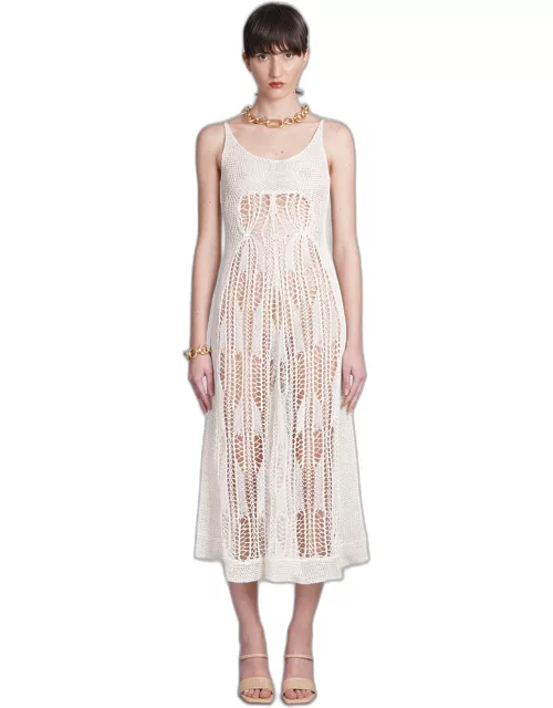 Cult Gaia Vickie Dress In Beige Polyester