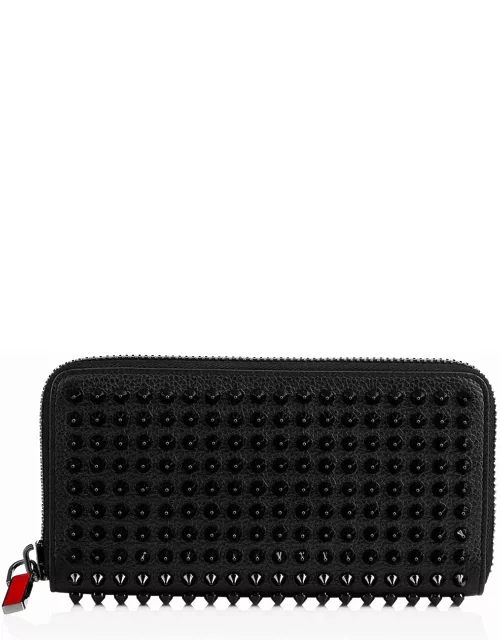 Christian Louboutin Leather Panettone Wallet With Spike