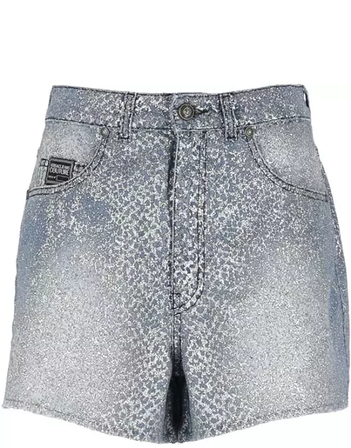 Versace Jeans Couture Glitter Animalier Short