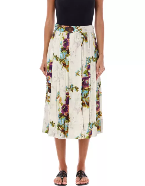 Tory Burch Flower Midi Skirt