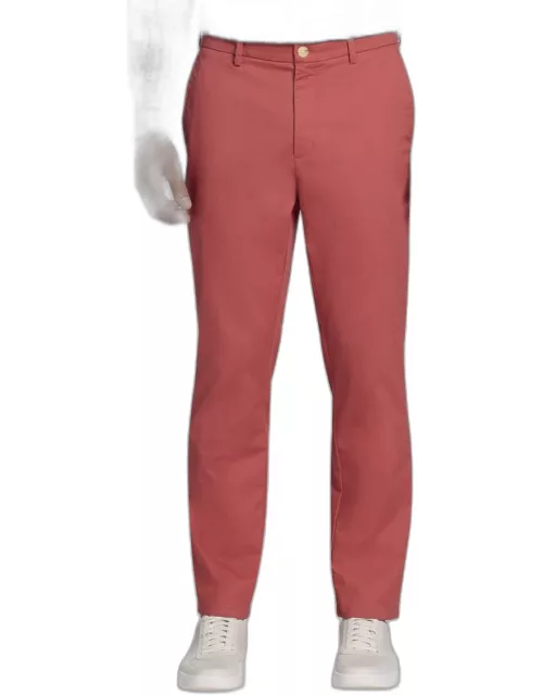 JoS. A. Bank Men's Comfort Stretch Tailored Fit Chinos, Nantucket Red