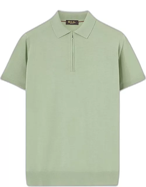 Men's Wish Wool Quarter-Zip Polo Shirt