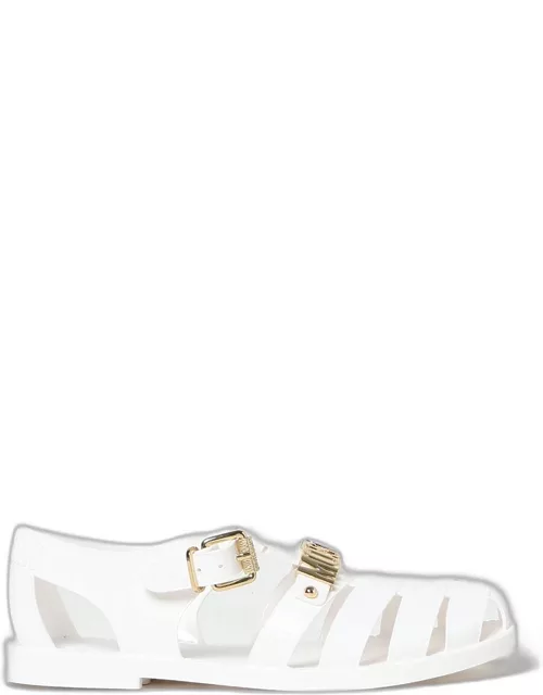 Flat Sandals MOSCHINO COUTURE Woman colour White