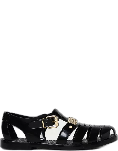 Flat Sandals MOSCHINO COUTURE Woman colour Black