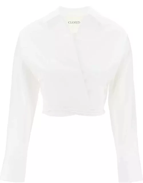 CLOSED Crossed cropped shirt with