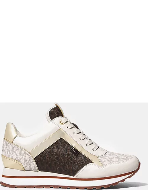 Michael Kors Maddy White leather trainer