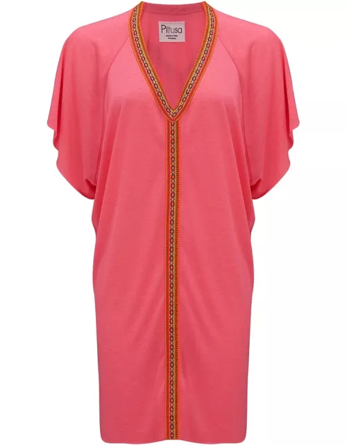 PITUSA Mini Abaya Dress - Hot Pink